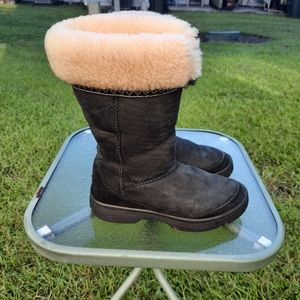 UGG 5273 ULTIMATE CUFF Winter boot Black suede/Sheepskin size 5